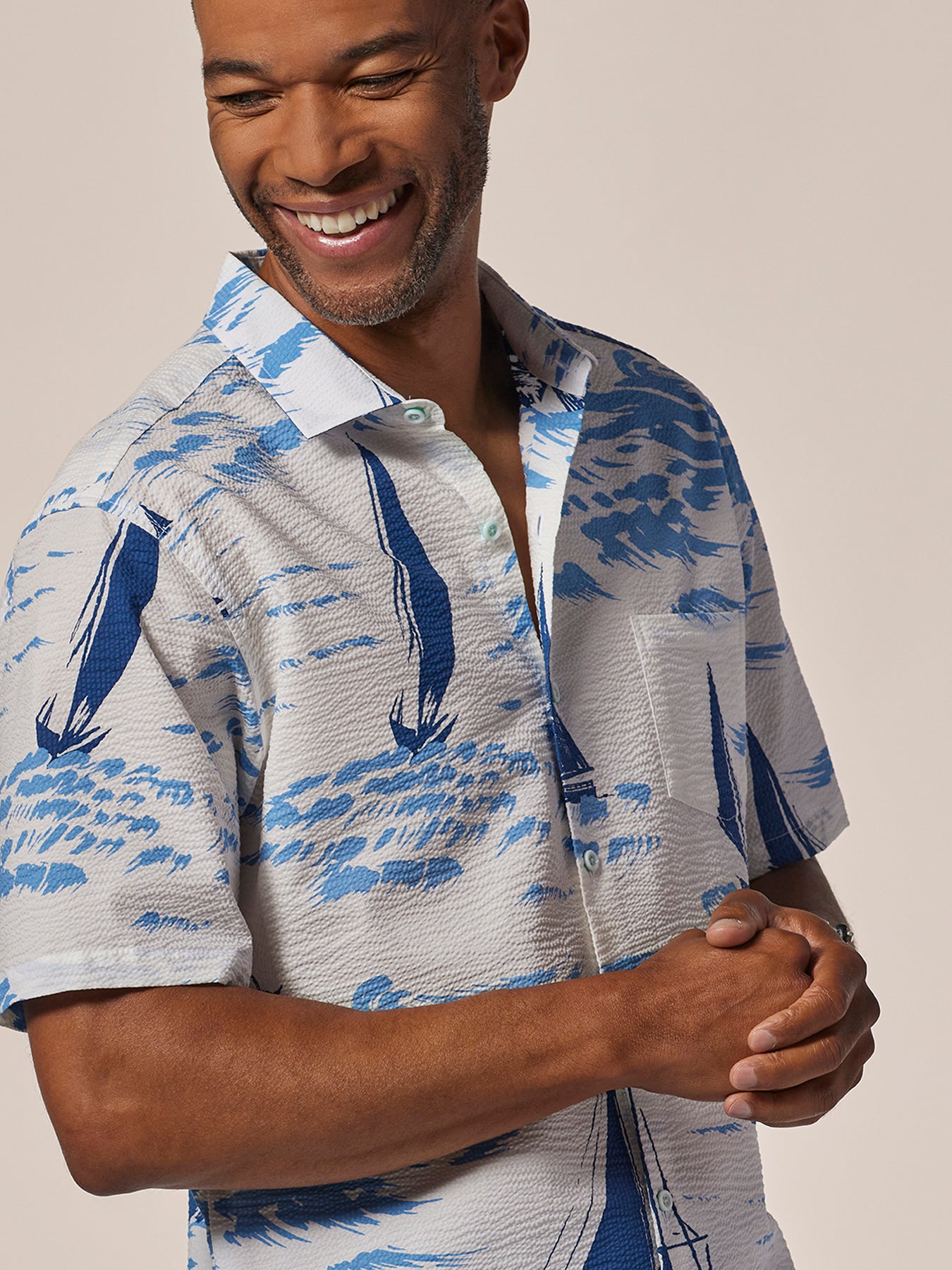 Sailing — Cotton Lawn Shirt | Tori Richard