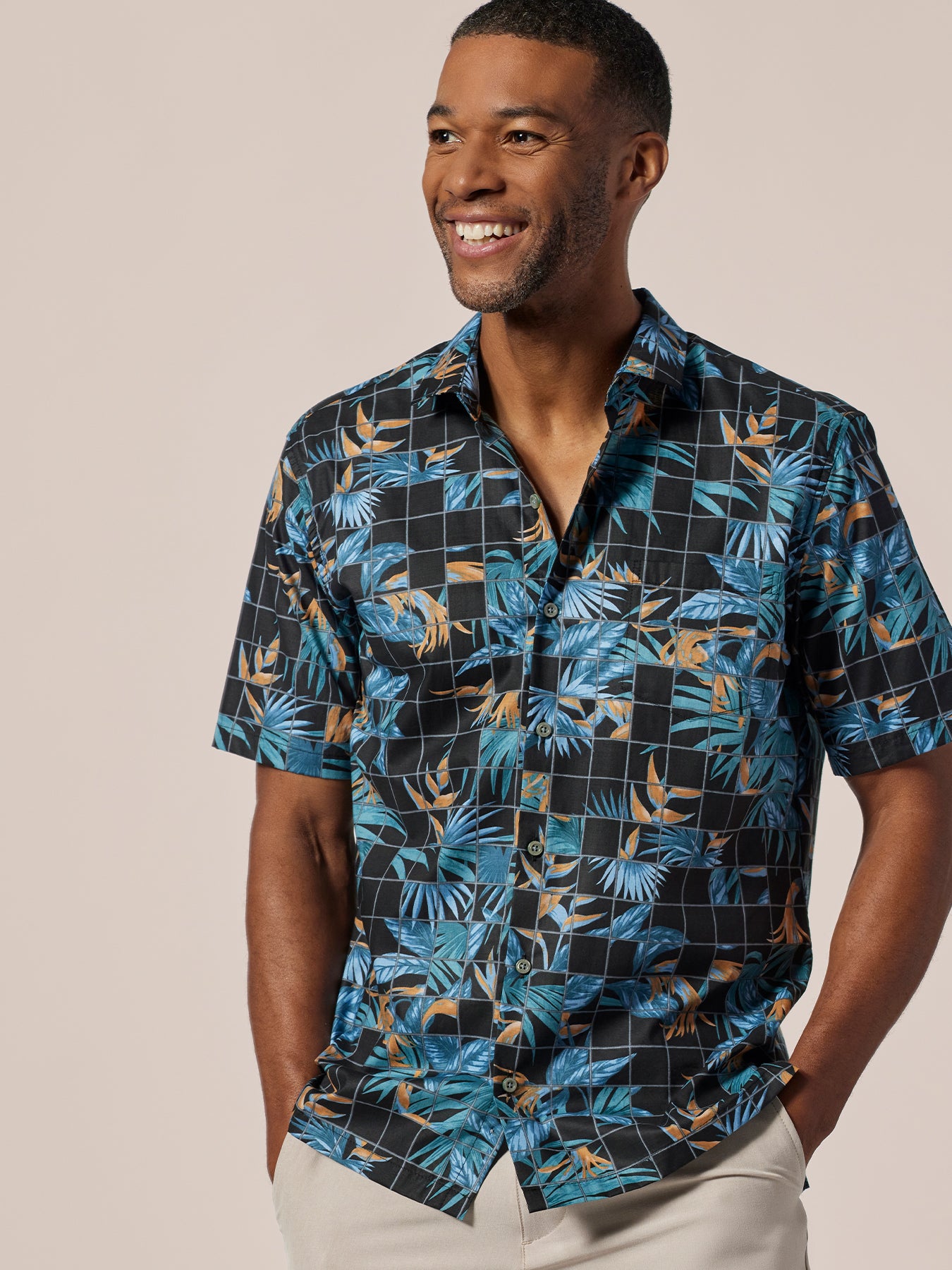 Paradise Puzzle — Cotton Lawn Shirt | Tori Richard