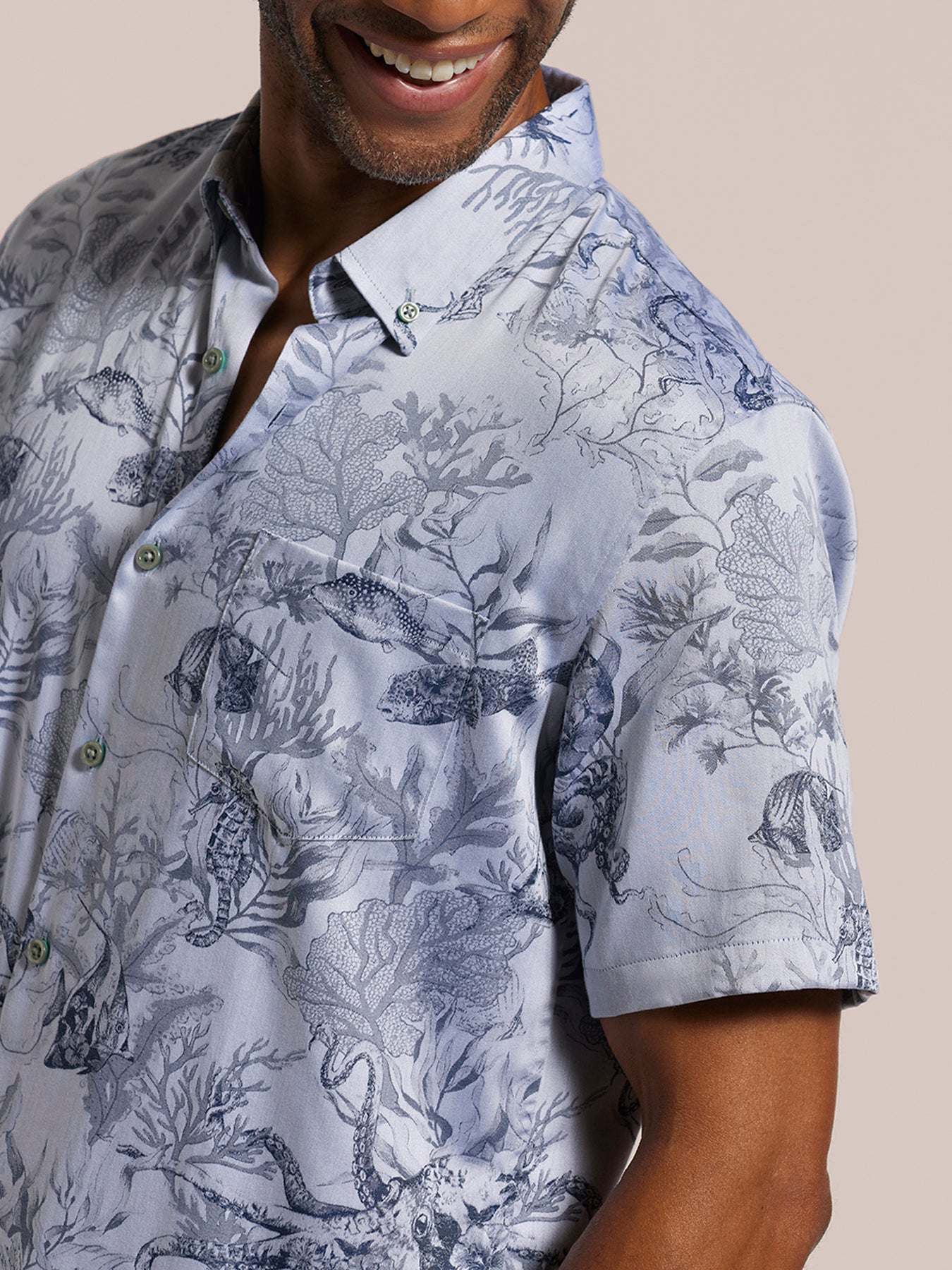 Octopus's Garden Jacquard — Cotton Shirt | Tori Richard
