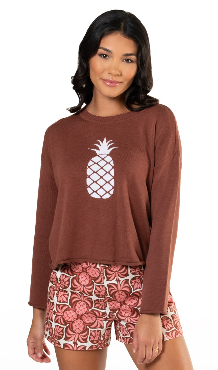 Pineapple Intarsia Jovi Sweater