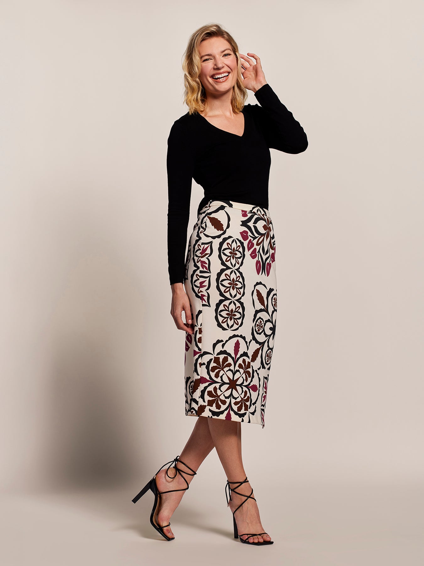 スカート louren sharkskin highwaist pencil skirt louren sharkskin highwaist pencil skirt