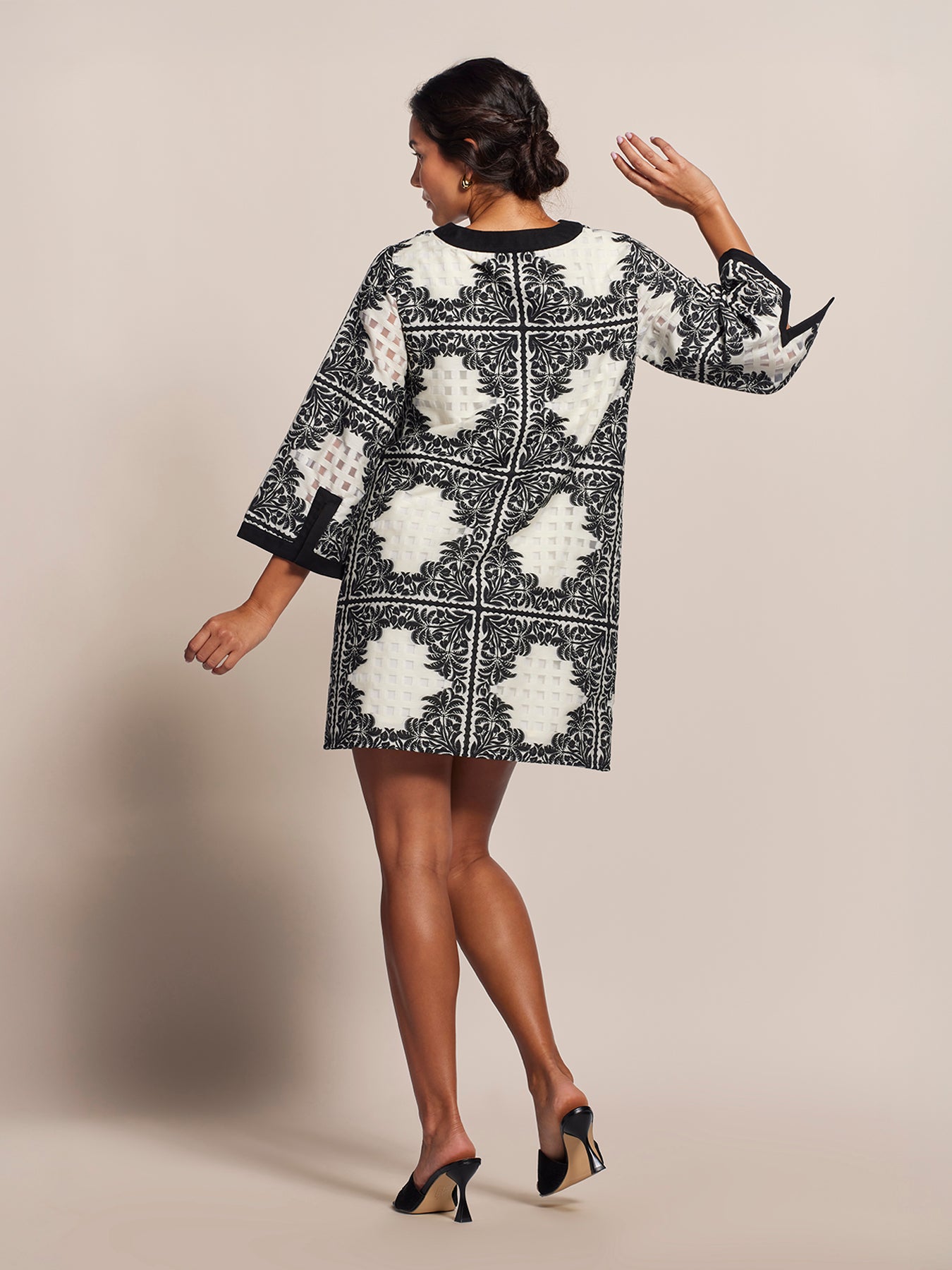 Palm Squares Xenobia Dress – Tori Richard