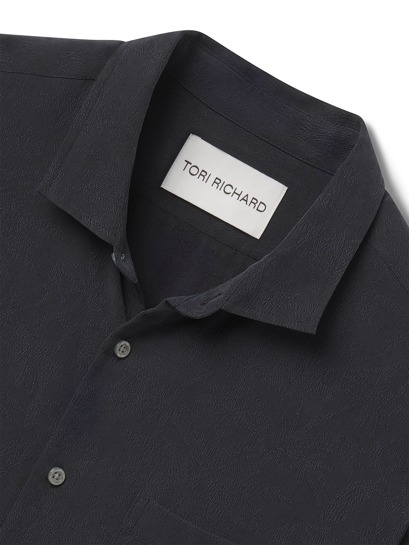Symmetree Jacquard — Silk-Tencel Blend Shirt | Tori Richard
