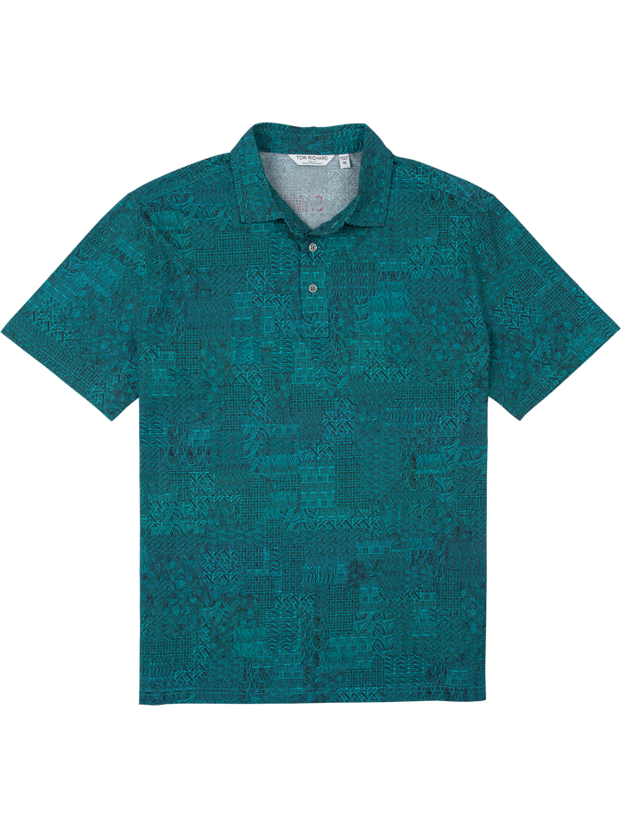 Tropic Blocks Polo – Tradewind Technology™