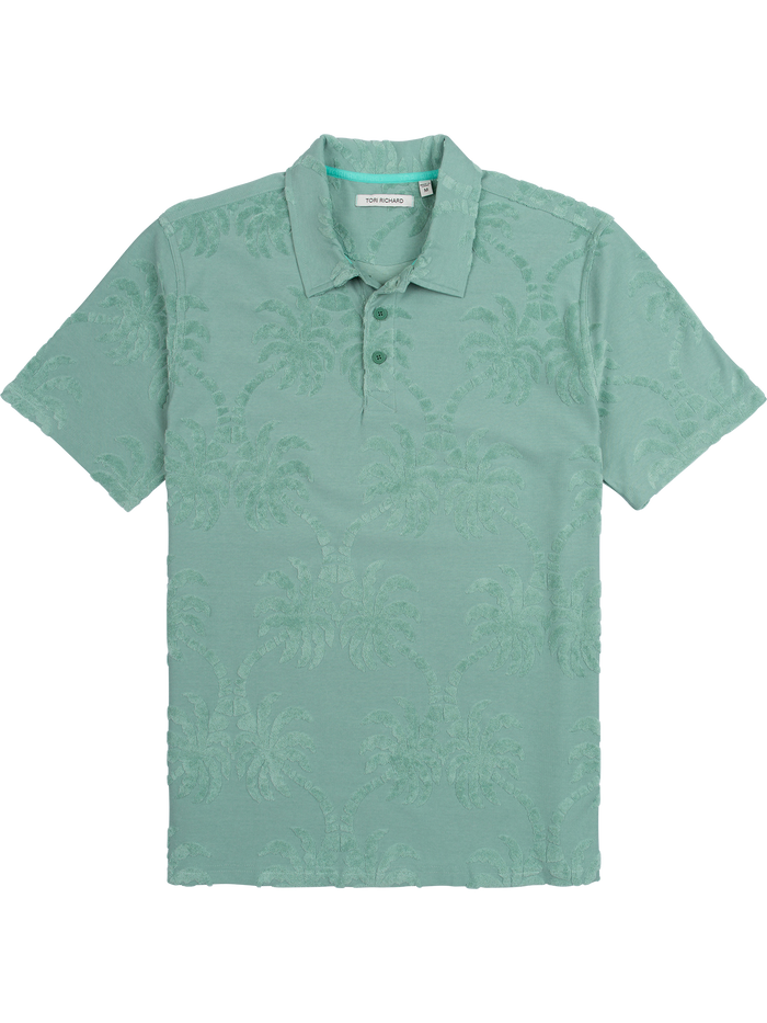 Palm Bungalow Terry Jacquard Polo