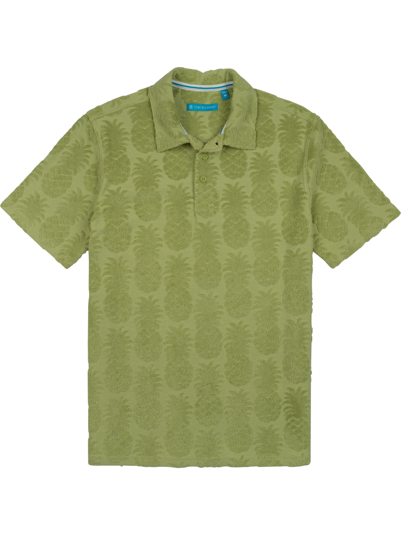 Pineapple Bungalow Terry Jacquard Polo