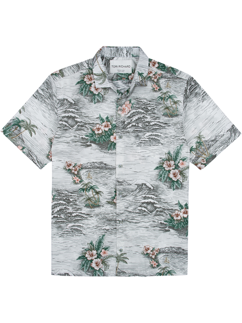 Etched Scenic — Cotton Lawn Shirt | Tori Richard