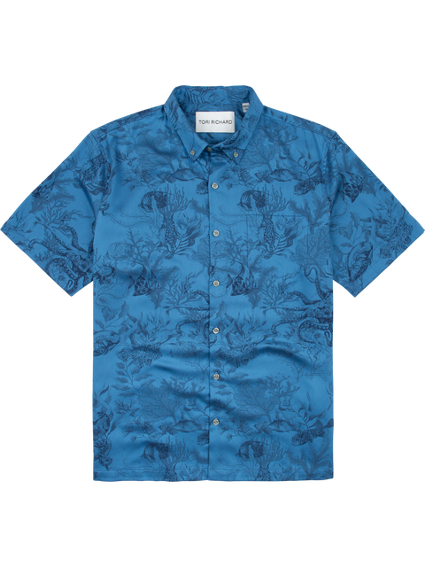 Octopus's Garden Jacquard — Cotton Shirt | Tori Richard