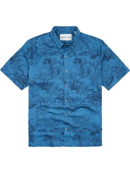 Octopus's Garden Jacquard — Cotton Shirt | Tori Richard