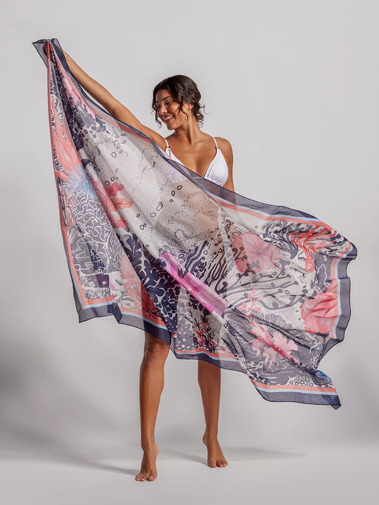 Coral Bloom Pareo