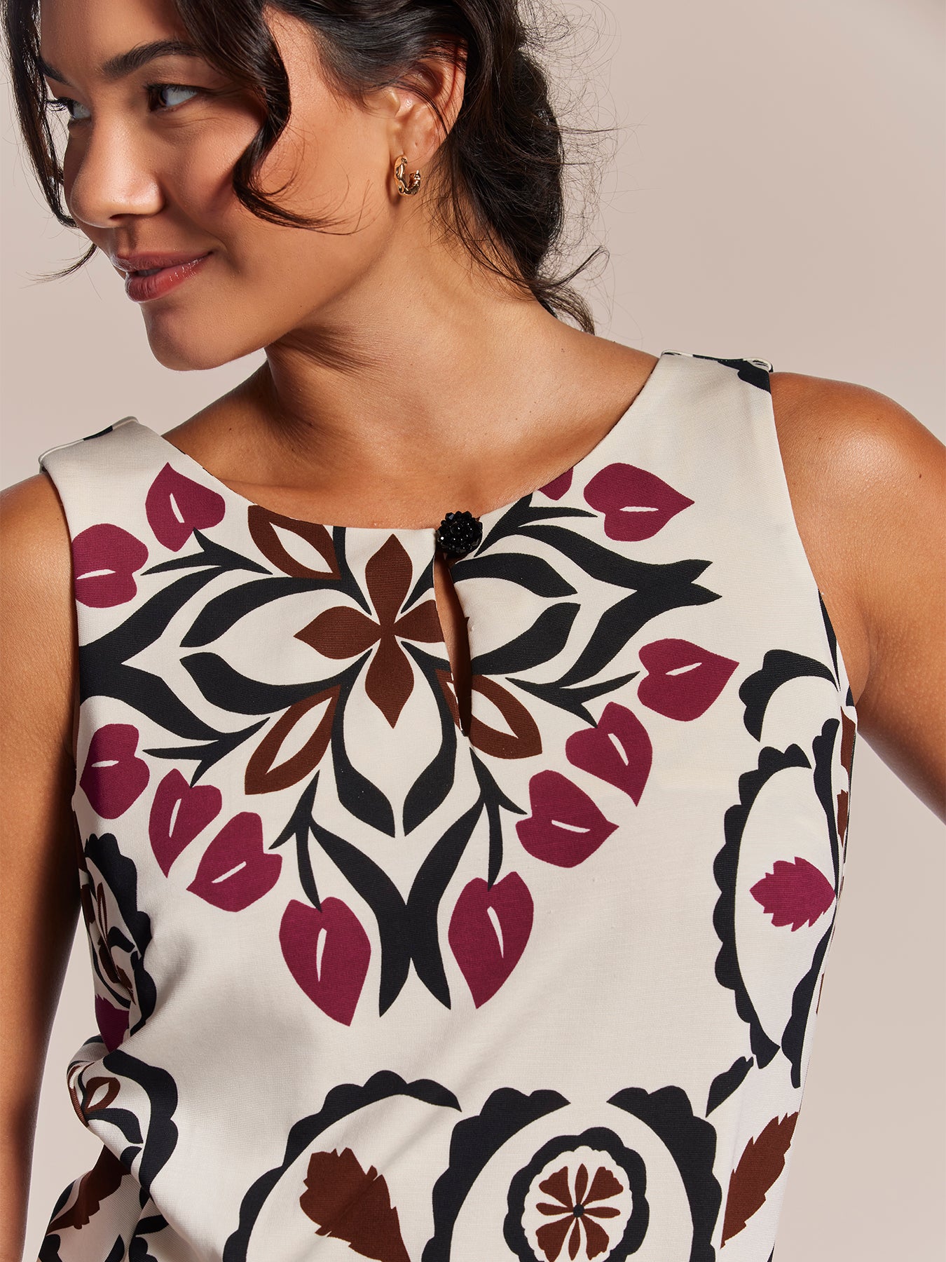 Quilted Palm Dawna Dress