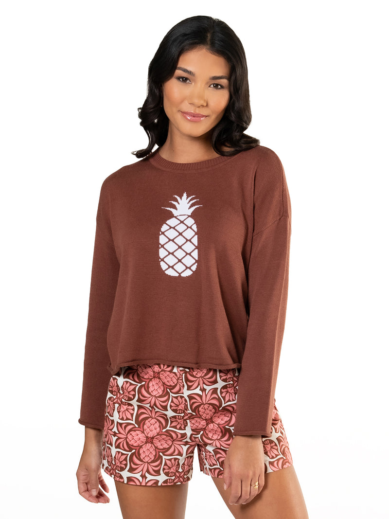 Pineapple Intarsia Jovi Sweater