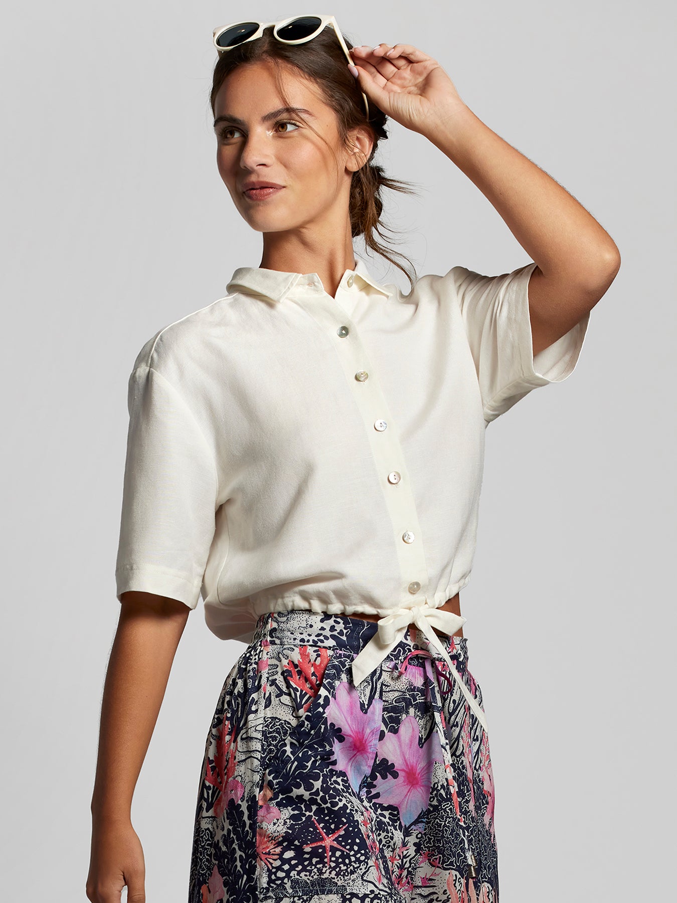 Coral Bloom Evelyn Pant