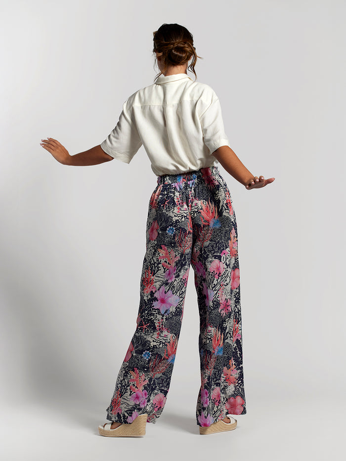 Coral Bloom Evelyn Pant
