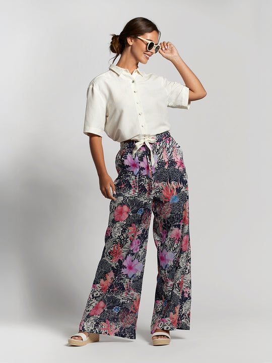 Coral Bloom Evelyn Pant