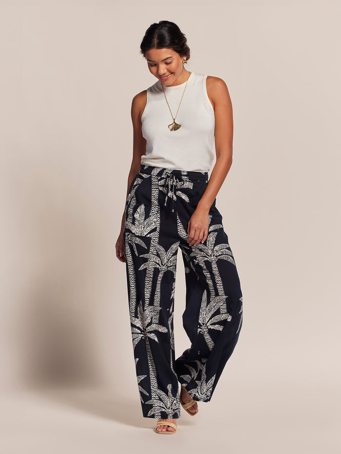 Palm Lined Evelyn Pant