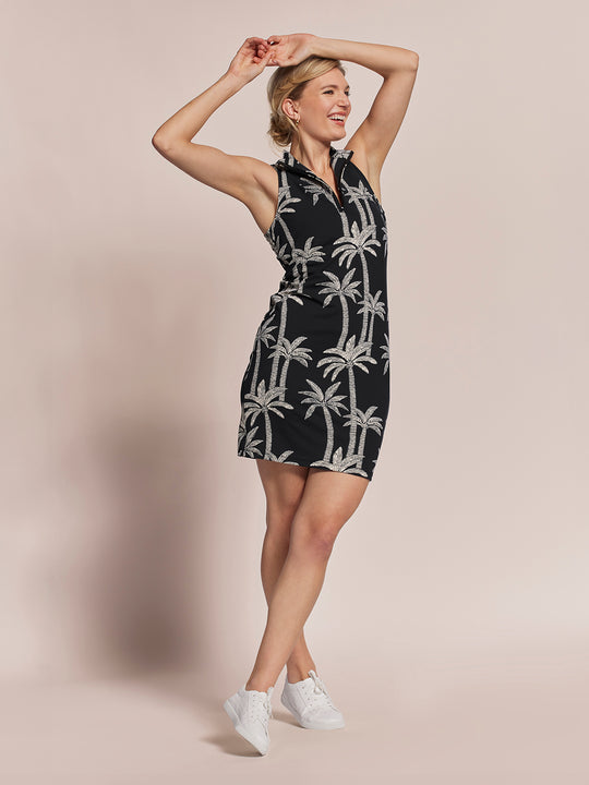 Palm Lined Lessie Dress - Tradewind Technology™