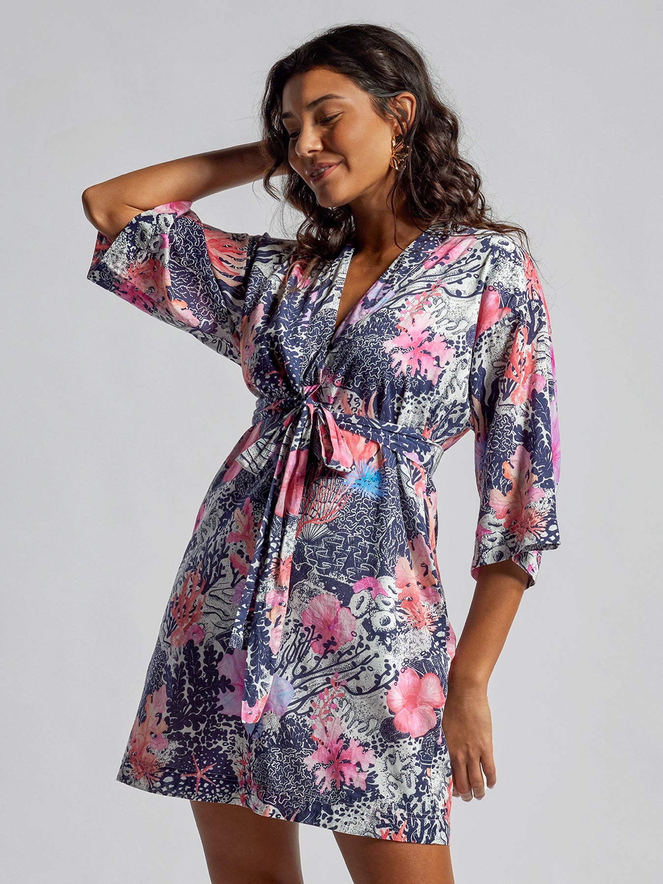 Coral Bloom Allegra Dress