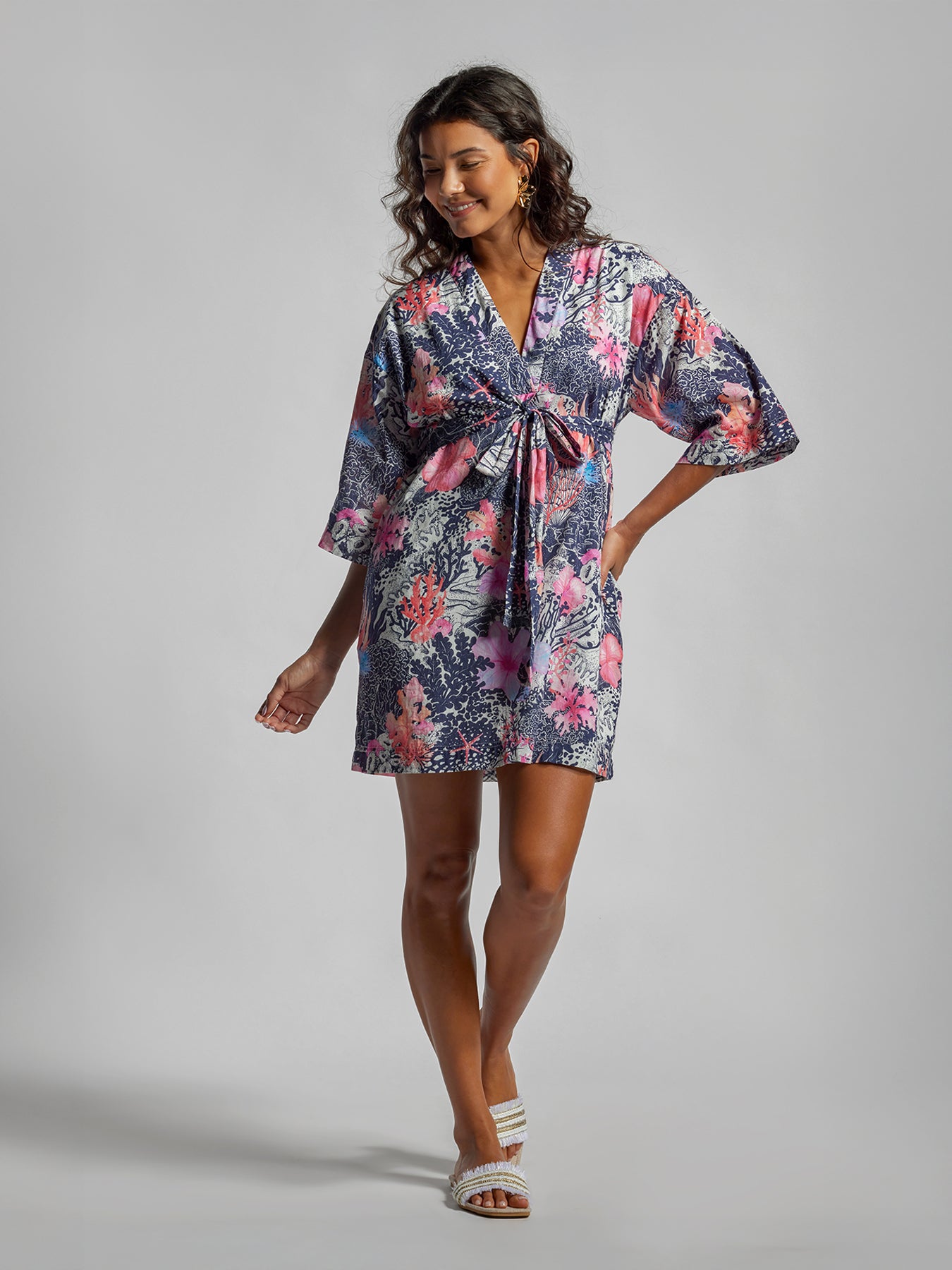 Coral Bloom Allegra Dress