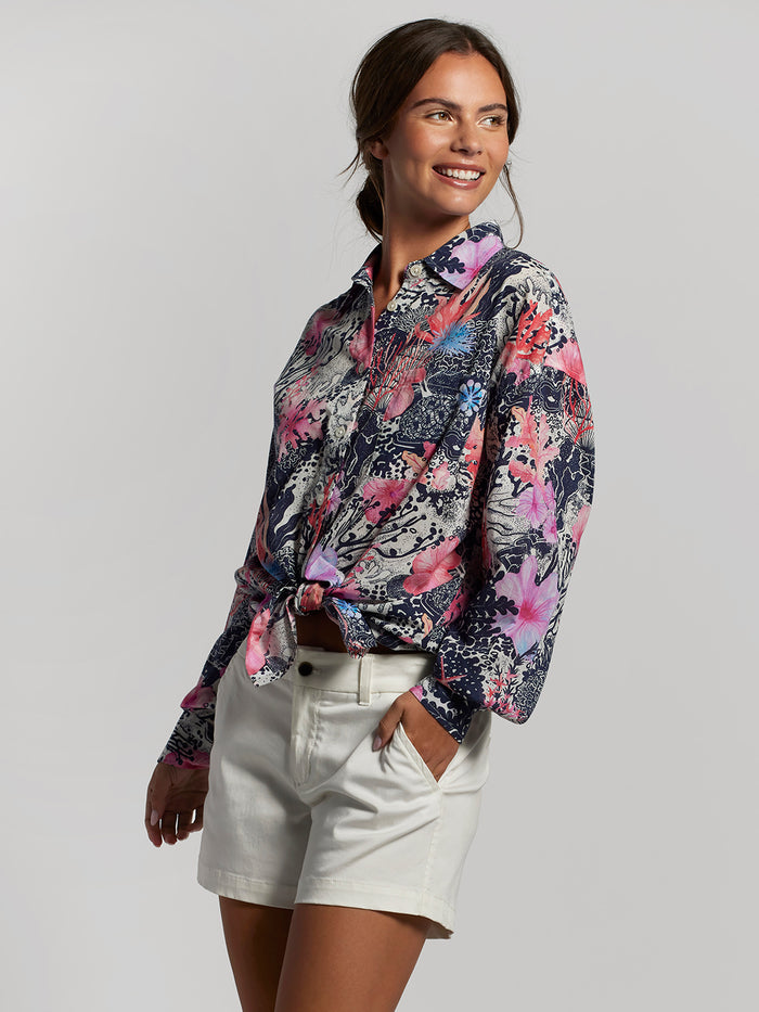 Coral Bloom Leslie Top