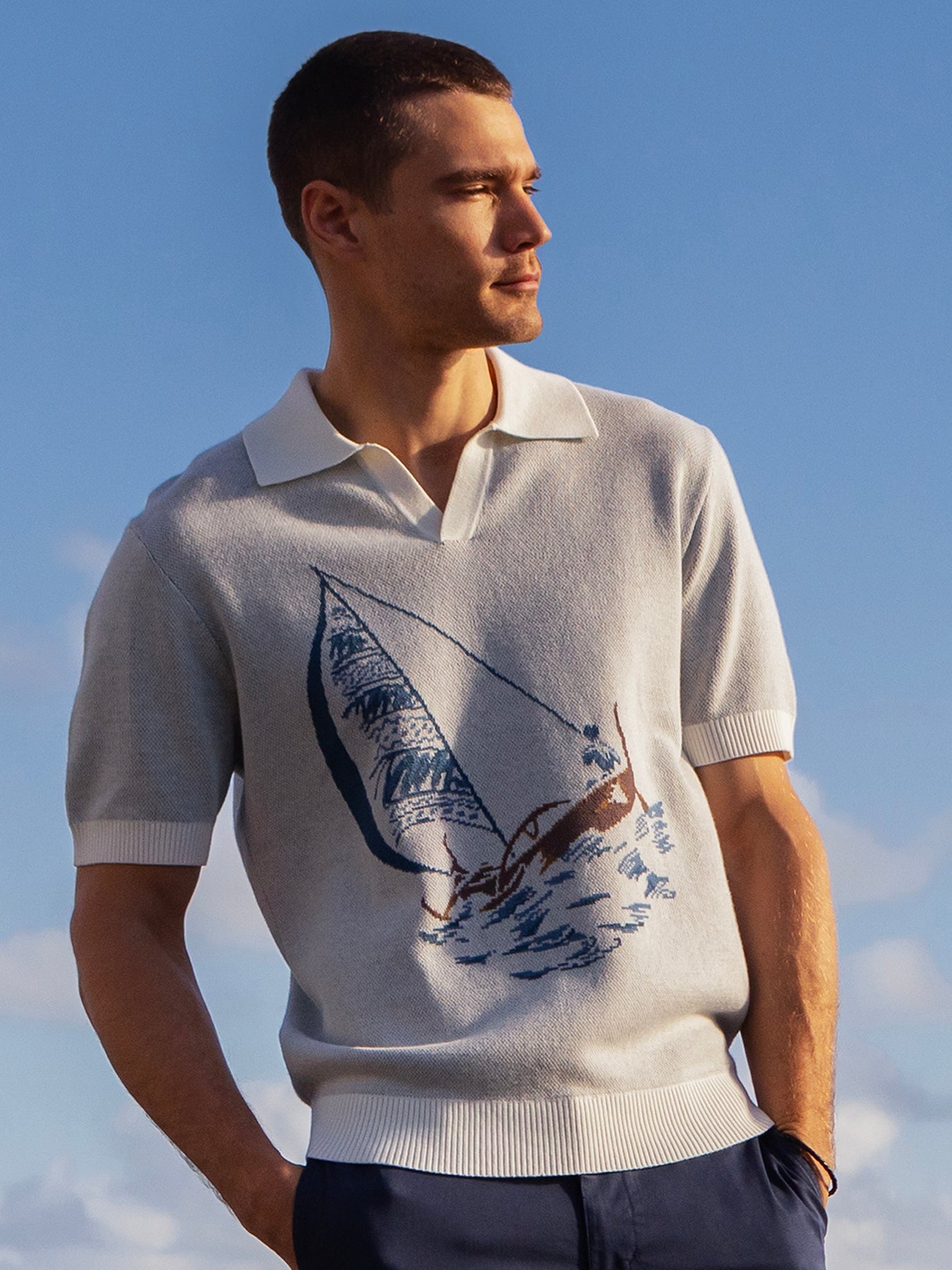 Downwinder Sweater Polo