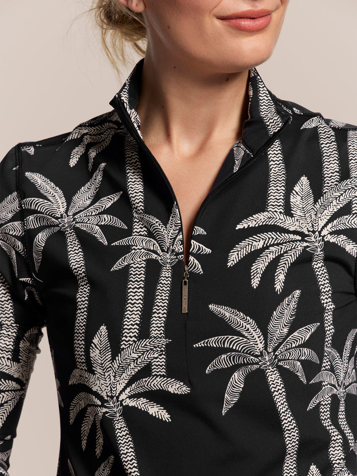 Palm Lined Rue Top - Tradewind Technology™