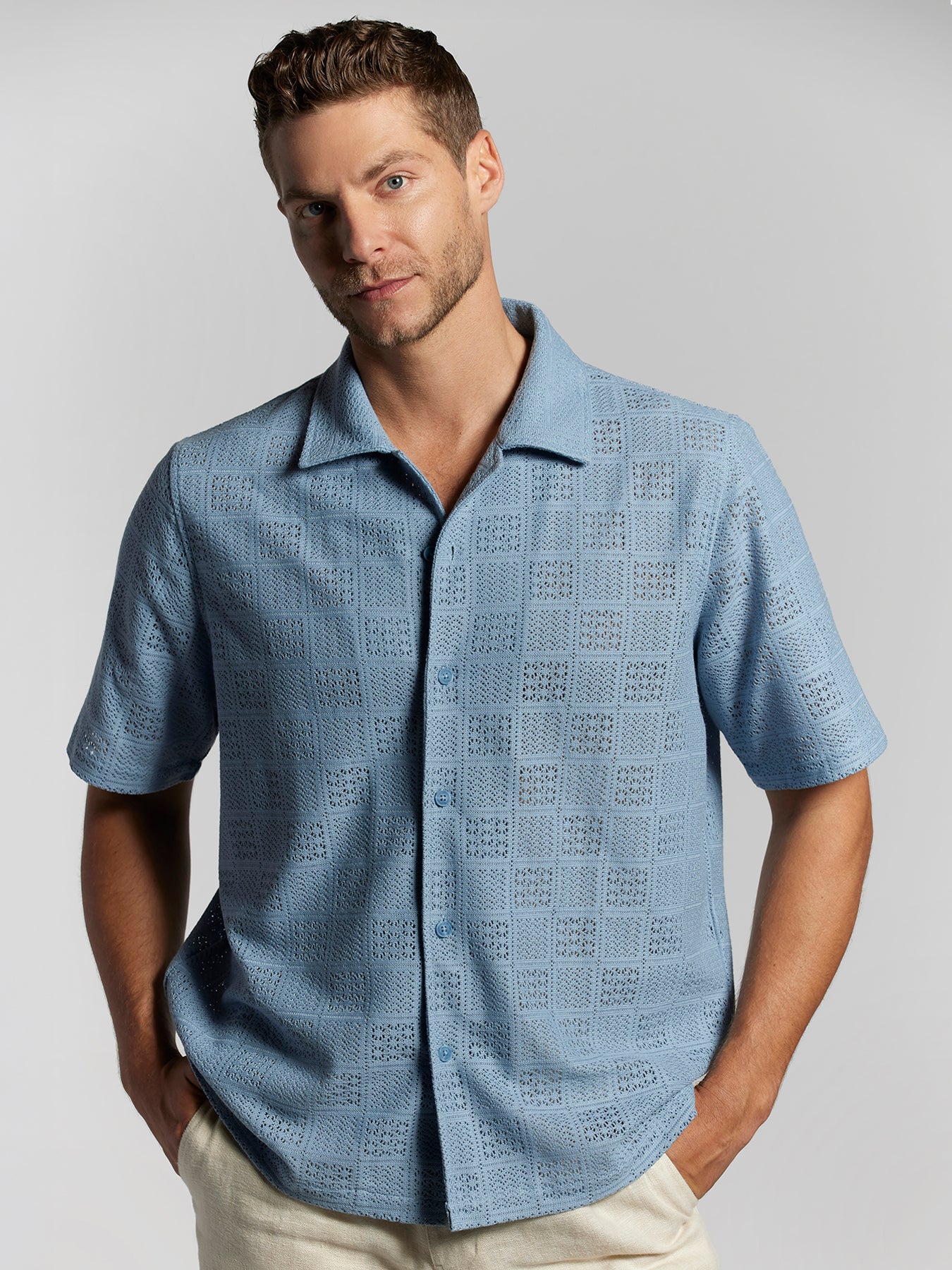 Henri's Hawaii , Silk Shirt , Short Sleeve , Hawaiian shirt