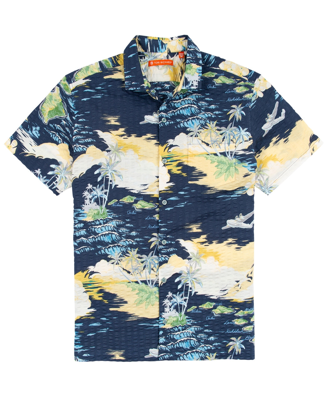 Bamboo Paradise Navy Hawaiian Shirt X-Small